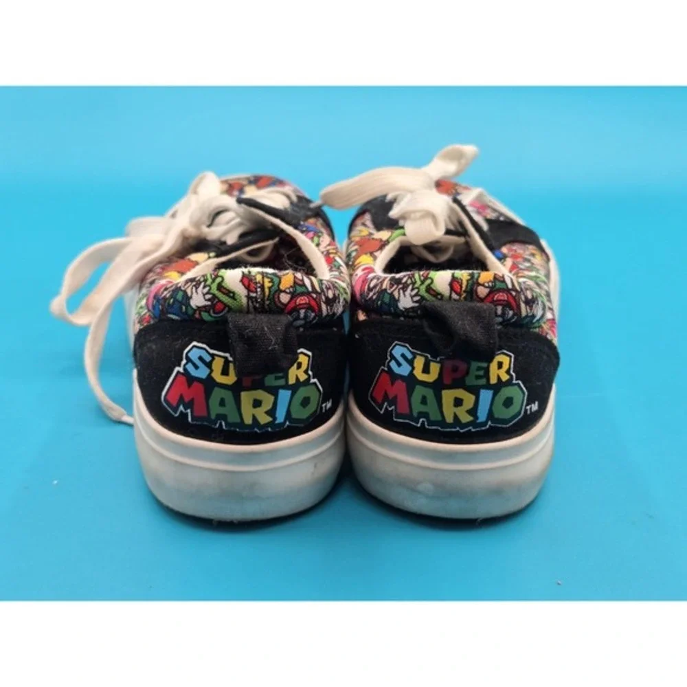 Super Mario Bro Shoes‎ Kids Size 3 Ground Up Low Top Laced